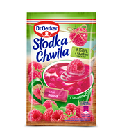 DR. OETKER SŁODKA CHWILA KISIEL MALINOWY Z OWOCAMI 31,5G