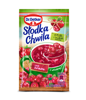 DR. OETKER SŁODKA CHWILA KISIEL ŻURAWINOWY Z OWOCAMI 32,5G