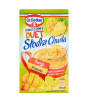 DR. OETKER SŁODKA CHWILA OWOCOWY DUET MANGO & ANANAS KISIEL Z KAWAŁKAMI OWOCÓW 32 G