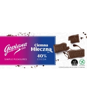 GOPLANA CZEKOLADA CIEMNA MLECZNA 40% COCOA 90G