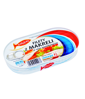 GRAAL FILET Z MAKRELI W SOSIE POMIDOROWYM 170G. KONSERWA RYBNA STERYLIZOWANA