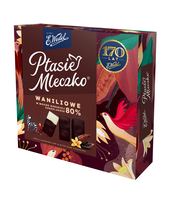 E.WEDEL PTASIE MLECZKO® WANILIOWE W MOCNO GORZKIEJ 80% CZEKOLADZIE 360G